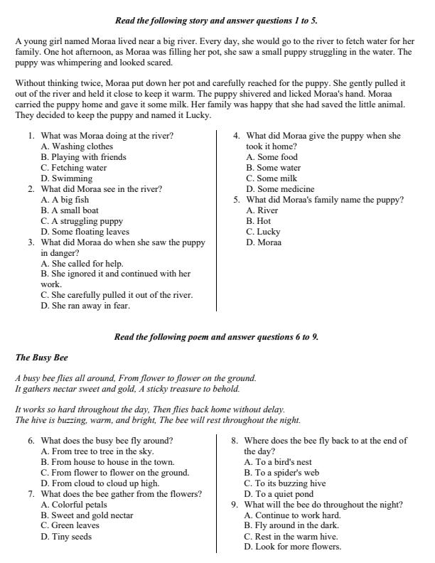 Preview page Grade-7-English-Paper-1-End-of-Term-2-Exam-2025_4386_1.jpg