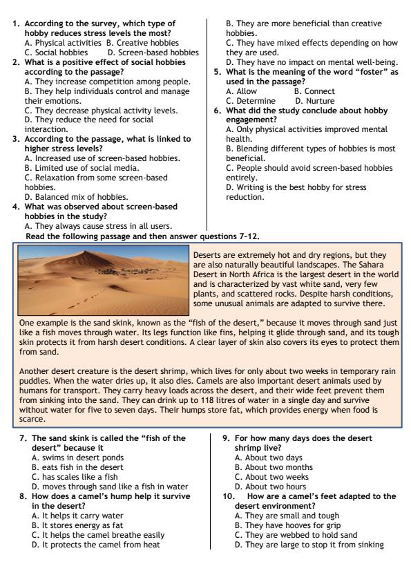 Preview page Grade-7-English-Paper-1-Mid-Term-2-Exam-2026_5864_1.jpg