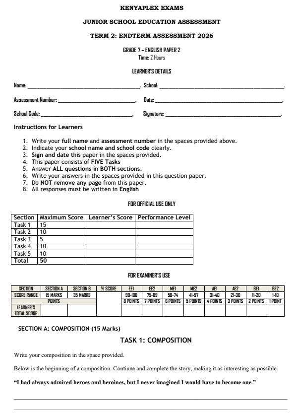 Preview page Grade-7-English-Paper-2-End-Term-2-Exam-2026_6084_0.jpg