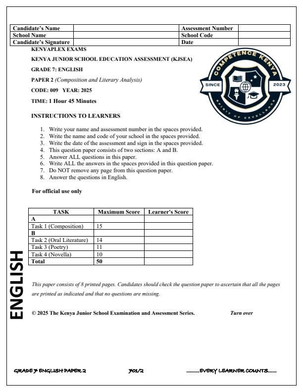Preview page Grade-7-English-Paper-2-Term-3-Opener-Exam-2025_4533_0.jpg