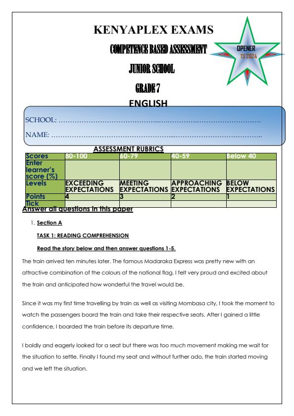 Preview page Grade-7-English-Term-3-Opener-Exam-2024_2918_0.jpg
