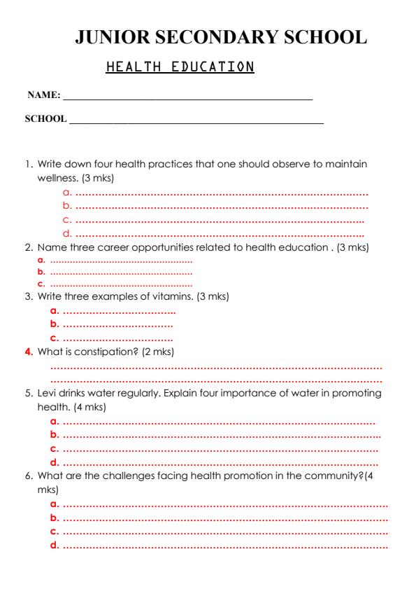 Preview page Grade-7-Health-Education-Term-1-Opener-Exam-2024-Set-2_1962_0.jpg