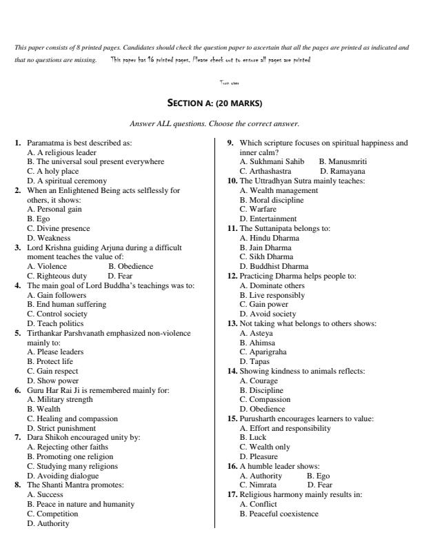 Preview page Grade-7-Hindu-Religious-Education-End-Term-1-Exam-2026_5367_1.jpg