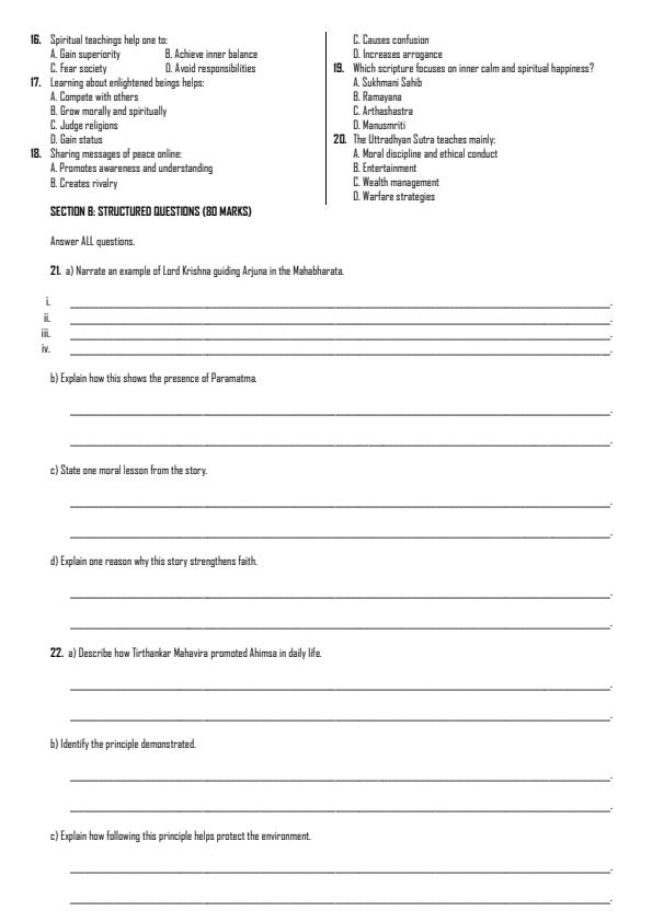 Preview page Grade-7-Hindu-Religious-Education-Term-2-Opener-Exam-2026_5599_1.jpg