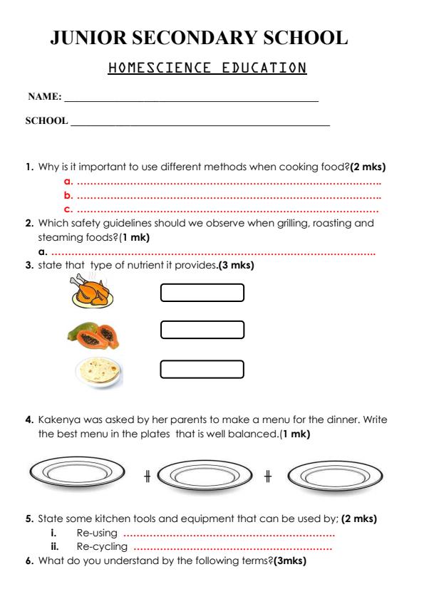 Preview page Grade-7-Home-Science-Term-1-Opener-Exam-2024-Set-2_1964_0.jpg