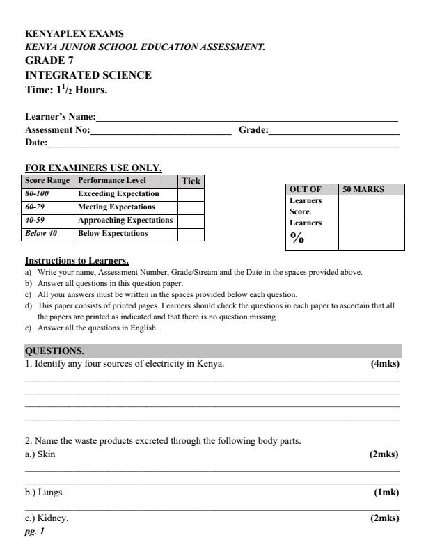 Preview page Grade-7-Integrated-Science-End-of-Term-3-Examination-2024_3379_0.jpg