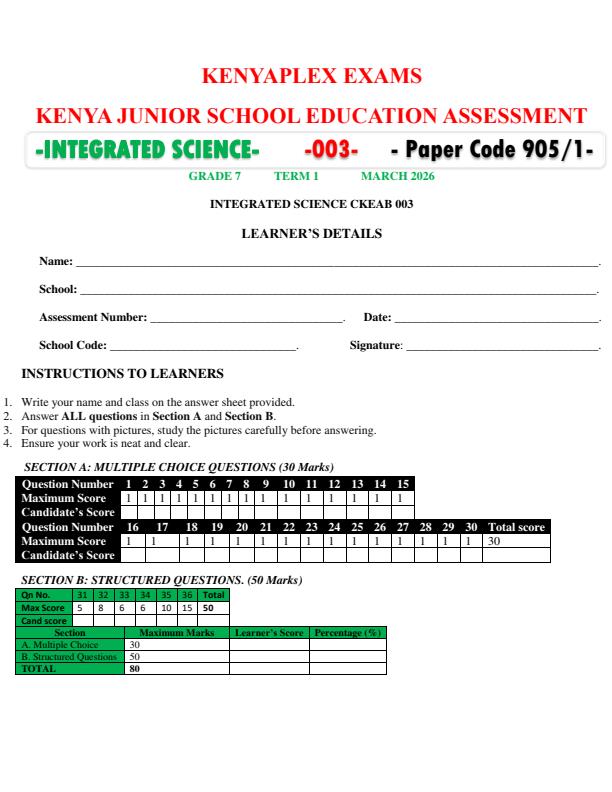 Preview page Grade-7-Integrated-Science-Paper-1-End-Term-1-Exam-2026_5368_0.jpg