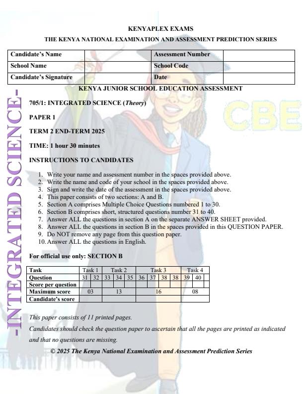 Preview page Grade-7-Integrated-Science-Paper-1-End-of-Term-2-Exam-2025_4390_0.jpg