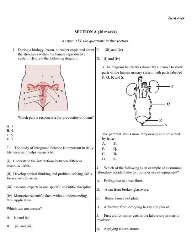 Preview page Grade-7-Integrated-Science-Paper-1-End-of-Term-2-Exam-2025_4390_1.jpg