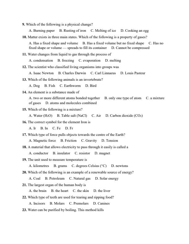 Preview page Grade-7-Integrated-Science-Paper-1-July-Assessment-Examination-2026_6327_1.jpg