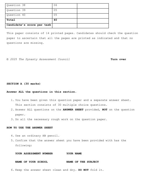 Preview page Grade-7-Integrated-Science-Paper-1-Mid-Term-2-Exam-2025_4154_1.jpg