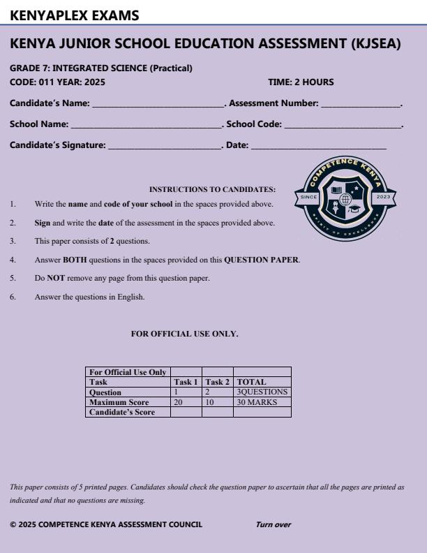 Preview page Grade-7-Integrated-Science-Paper-2-End-of-Term-3-Exam-2025_4808_0.jpg