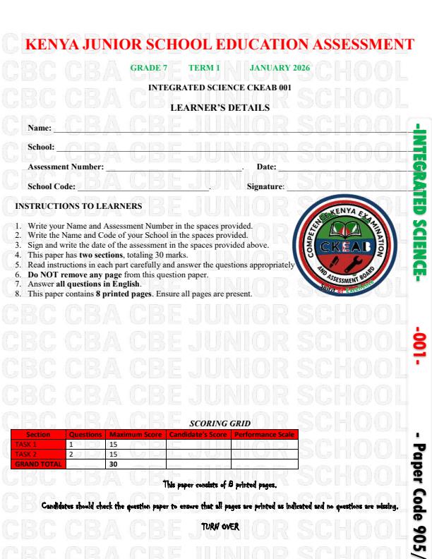 Preview page Grade-7-Integrated-Science-Paper-2-Opener-Exam-Term-1-2026_4977_0.jpg