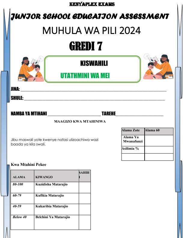Preview page Grade-7-Kiswahili-End-of-May-Assessment-Test-2024_2534_0.jpg