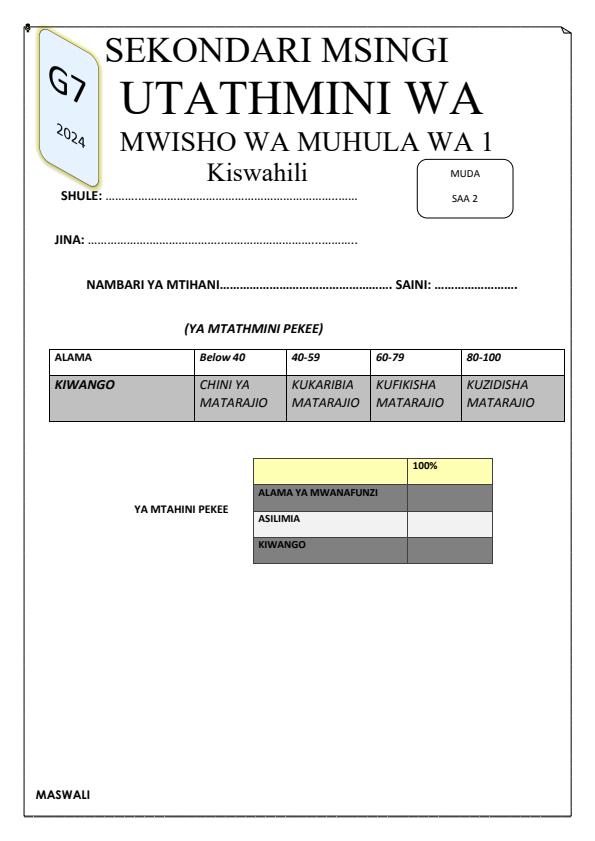 Preview page Grade-7-Kiswahili-End-of-Term-1-Exam-2024_2196_0.jpg