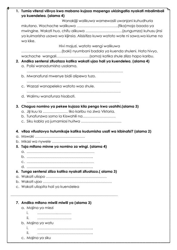 Preview page Grade-7-Kiswahili-End-of-Term-1-Exam-2024_2196_1.jpg