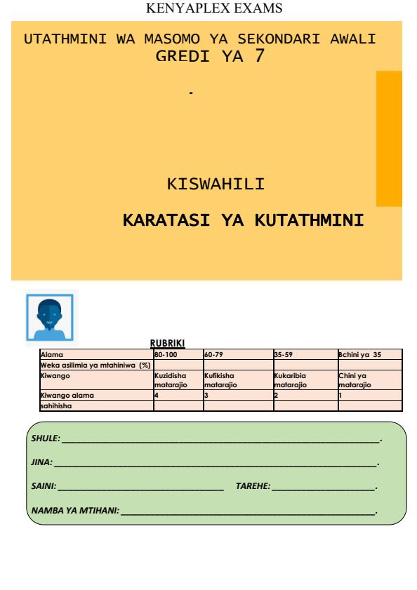 Preview page Grade-7-Kiswahili-Mid-Term-3-Exam-2024_3187_0.jpg