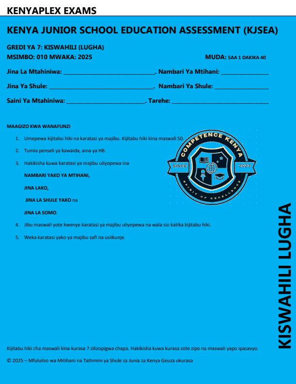 Preview page Grade-7-Kiswahili-Paper-1-End-of-Term-3-Exam-2025_4810_0.jpg