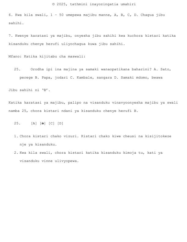 Preview page Grade-7-Kiswahili-Paper-1-Mid-Term-2-Exam-2025_4157_1.jpg