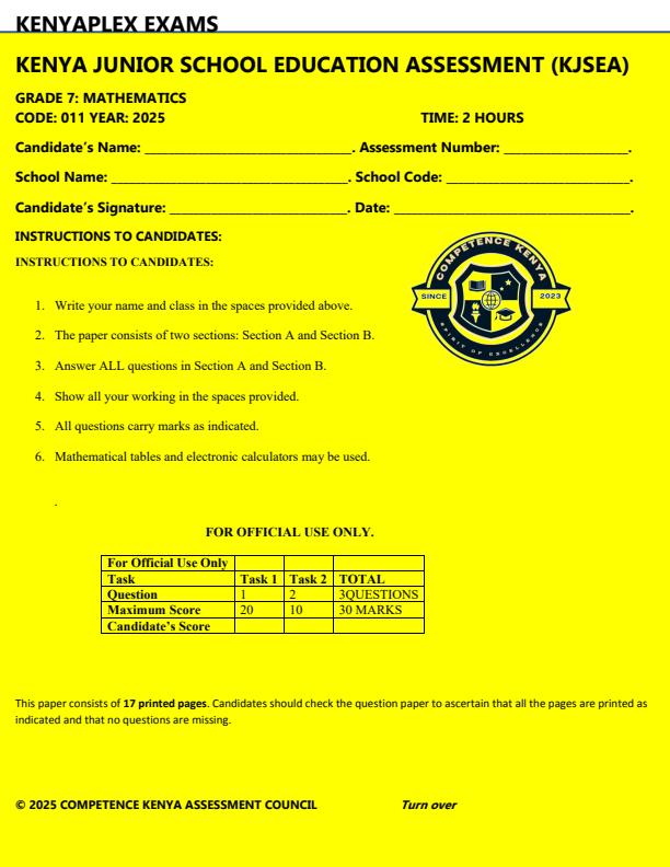 Preview page Grade-7-Mathematics-End-of-Term-3-Exam-2025_4867_0.jpg