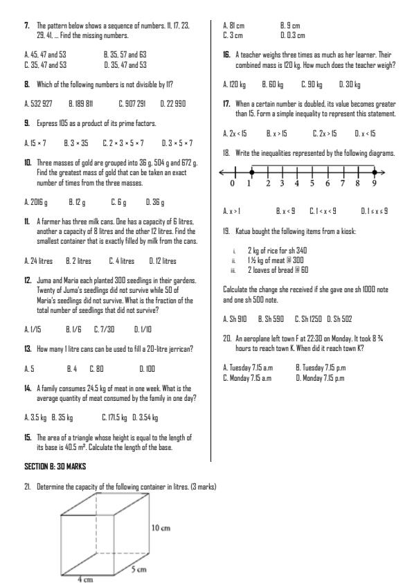 Preview page Grade-7-Mathematics-Term-2-OPener-Exam-2026_5605_1.jpg