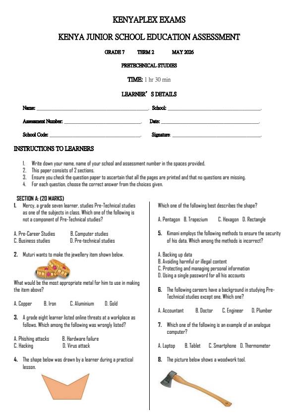 Preview page Grade-7-Pre--Technical-Studies-Term-2-Opener-Exam-2026_5606_0.jpg