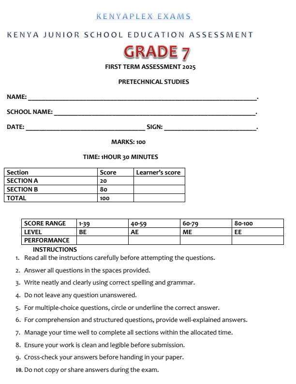 Preview page Grade-7-Pre-Technical-Studies-End-of-Term-1-Examination-2025_3821_0.jpg