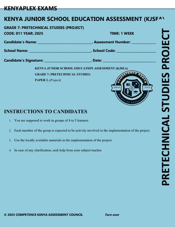 Preview page Grade-7-Pre-Technical-Studies-Paper-2-End-of-Term-3-Exam-2025_4813_0.jpg