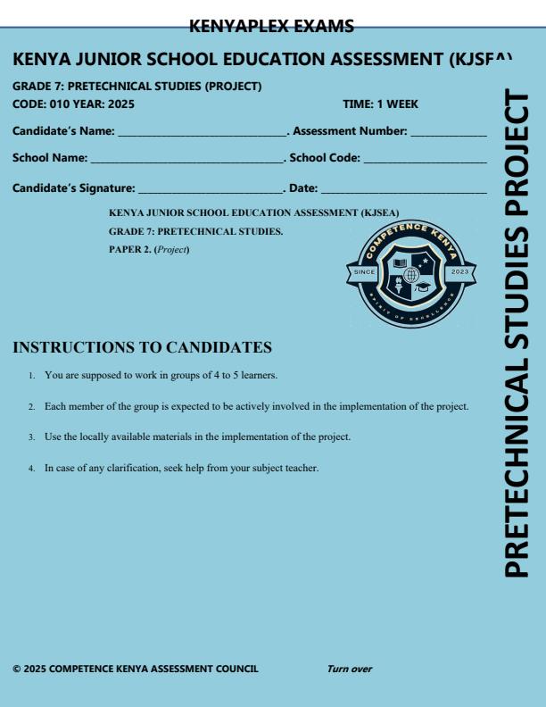 Preview page Grade-7-Pre-Technical-Studies-Paper-2-Mid-Term-3-Exam-2025_4668_0.jpg