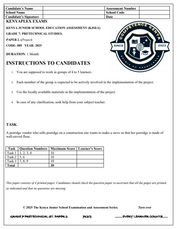 Preview page Grade-7-Pre-Technical-Studies-Paper-2-Term-3-Opener-Exam-2025_4542_0.jpg