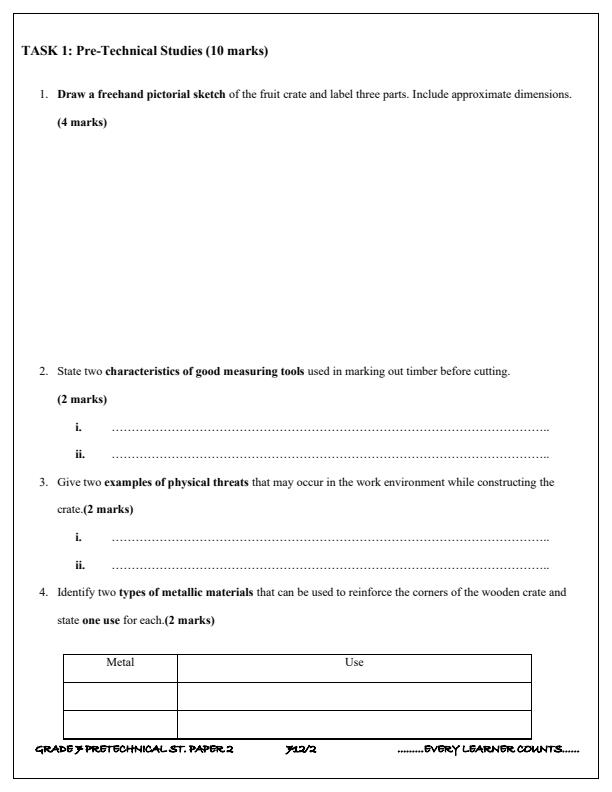 Preview page Grade-7-Pre-Technical-Studies-Paper-2-Term-3-Opener-Exam-2025_4542_1.jpg