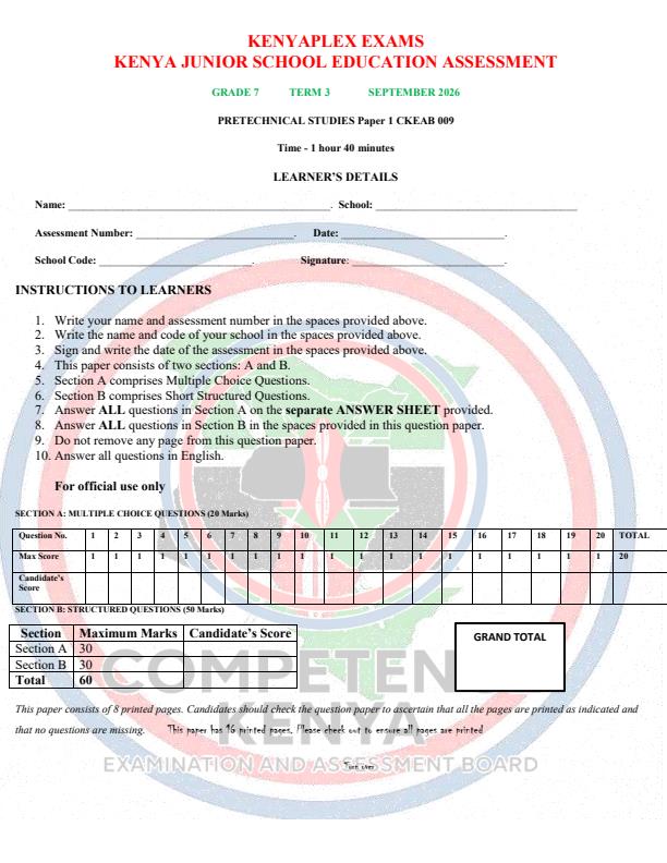 Preview page Grade-7-Pretechnical-Studies-End-Term-3-Exam-2026_6786_0.jpg