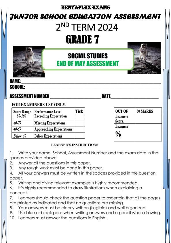 Preview page Grade-7-Social-Studies-End-of-May-Assessment-Test-2024_2538_0.jpg
