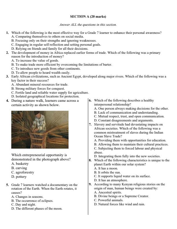 Preview page Grade-7-Social-Studies-End-of-Term-2-Exam-2025_4401_2.jpg