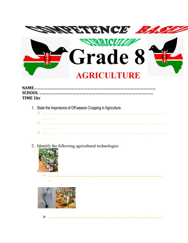 Preview page Grade-8-Agriculture-Term-1-Opener-Exam-2024_1877_0.jpg
