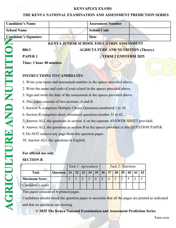 Preview page Grade-8-Agriculture-and-Nutrition-End-of-Term-2-Exam-2025_4402_0.jpg