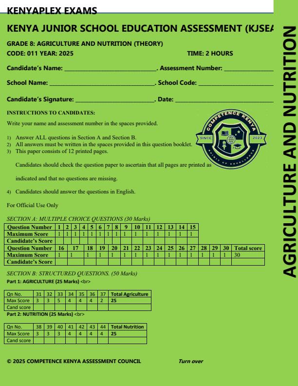 Preview page Grade-8-Agriculture-and-Nutrition-End-of-Term-3-Exam-2025_4840_0.jpg