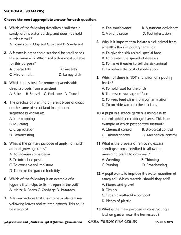 Preview page Grade-8-Agriculture-and-Nutrition-Mid-Term-3-Exam-2025_4670_1.jpg