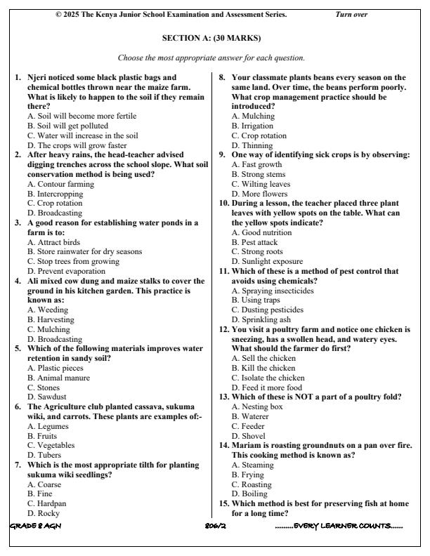 Preview page Grade-8-Agriculture-and-Nutrition-Term-3-Opener-Exam-2025_4544_1.jpg