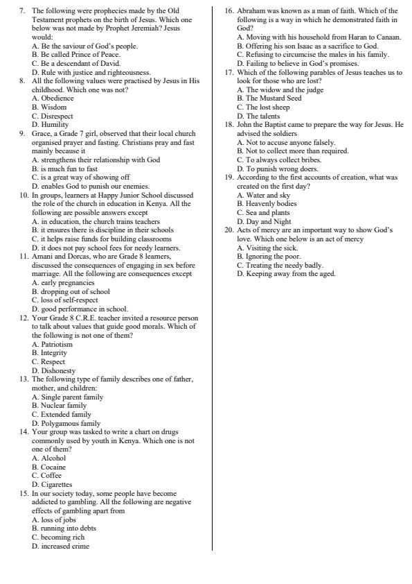 Preview page Grade-8-CRE-End-Term-2-Exam-2026_6097_1.jpg
