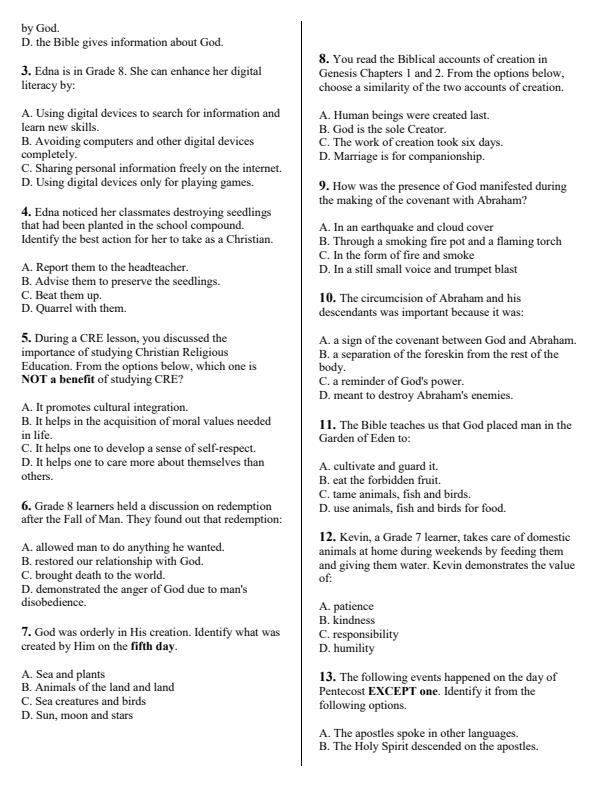 Preview page Grade-8-CRE-End-Term-3-Set-2-Exam-2026_7183_1.jpg