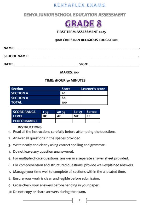 Preview page Grade-8-CRE-End-of-Term-1-Examination-2025_3830_0.jpg