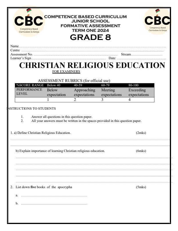 Preview page Grade-8-CRE-Mid-Term-1-Exam-2024-Set-1_2108_0.jpg