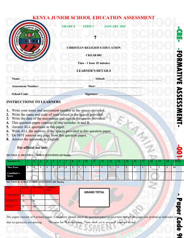 Preview page Grade-8-CRE-Term-1-Opener-Exam-2026_4986_0.jpg