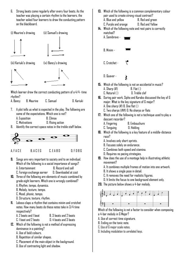 Preview page Grade-8-Creative-Arts-Mid-Term-2-Exam-2026_5880_1.jpg