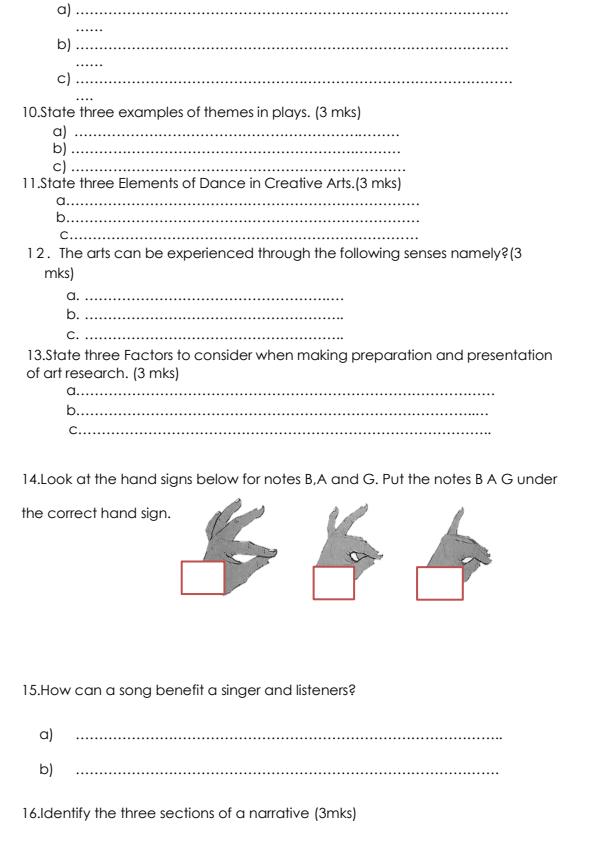 Preview page Grade-8-Creative-Arts-and-Sports-End-of-May-Assessment-Test-2024_2540_2.jpg