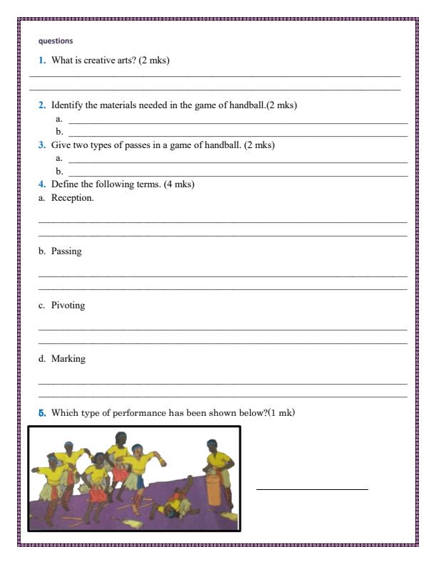 Preview page Grade-8-Creative-Arts-and-Sports-End-of-Term-1-Exam-2024_2146_1.jpg