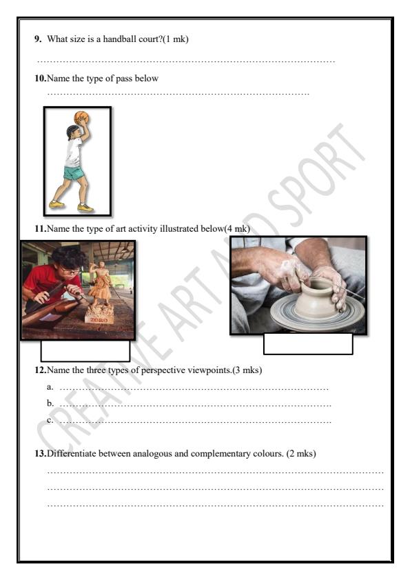 Preview page Grade-8-Creative-Arts-and-Sports-Mid-Term-1-Exam-2024-Set-2_2117_2.jpg