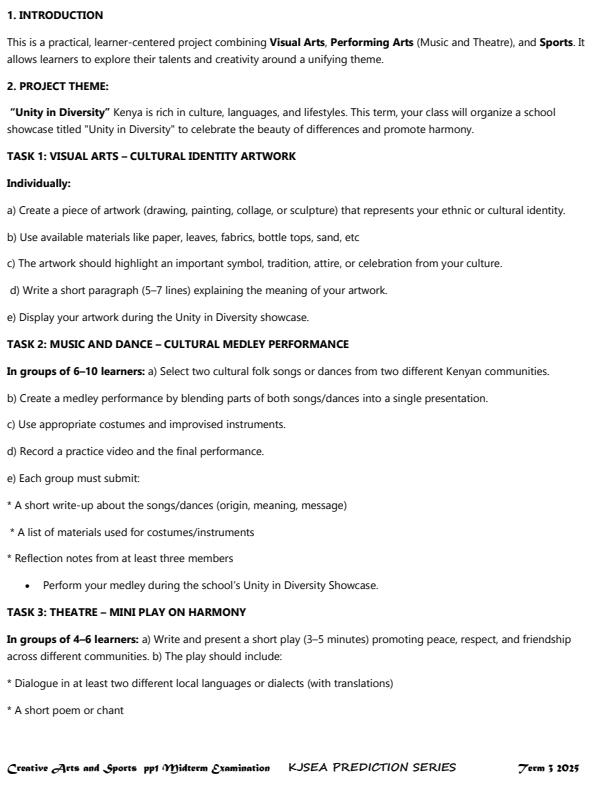 Preview page Grade-8-Creative-Arts-and-Sports-Paper-1-Mid-Term-3-Exam-2025_4672_1.jpg