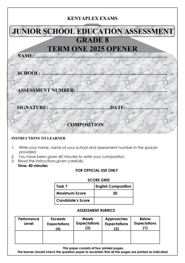 Preview page Grade-8-English-Composition-Term-1-Opener-Exam-2025_3463_0.jpg